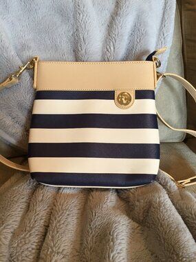 Spartina blue/white stripe shoulder bag